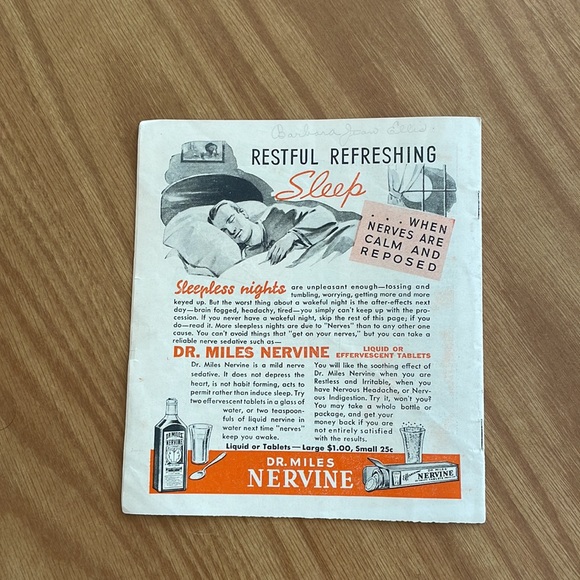 1937 Alka-Seltzer Song Book - Picture 6 of 6